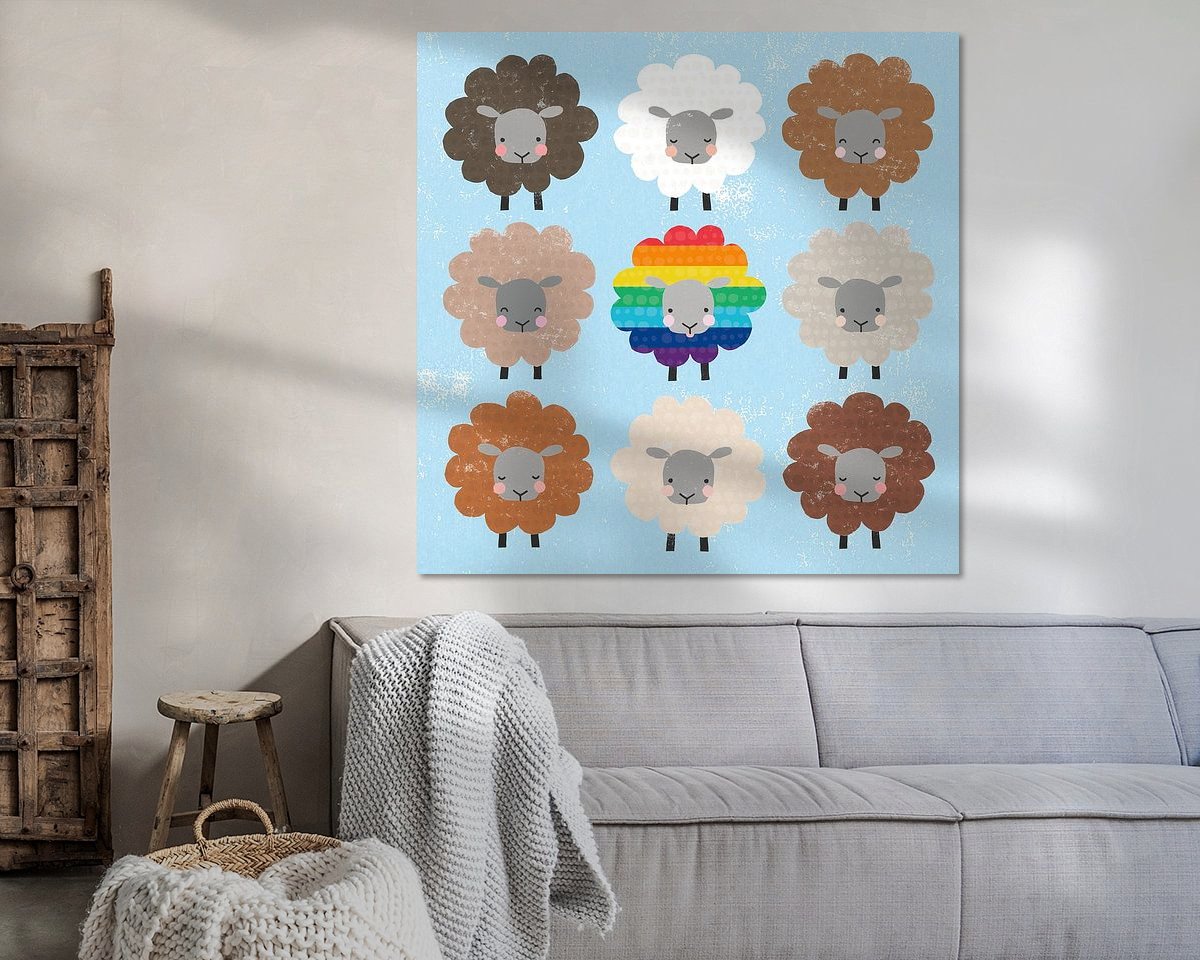 Example of the artwork in a room