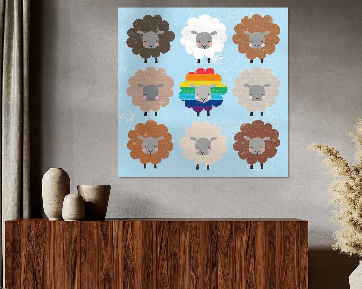 Example of the artwork in a room