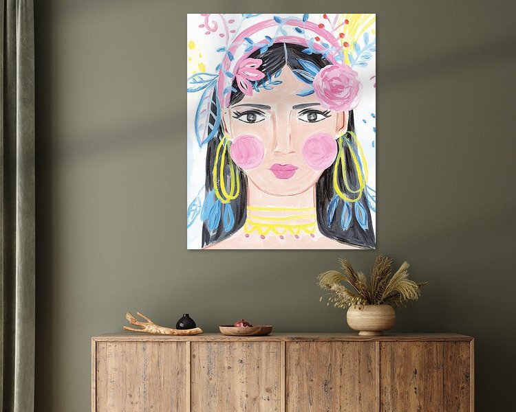 Example of the artwork in a room