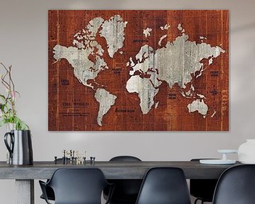 Old World Map Rust, Wild Apple Portfolio