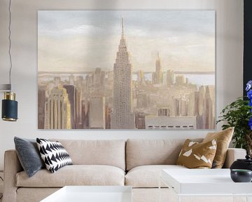 Manhattan Dawn goud en neutraal, James Wiens