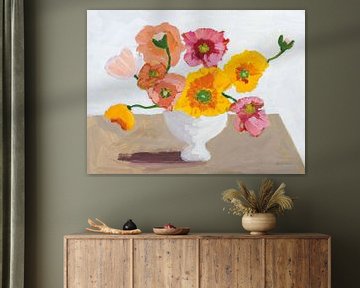 Sorbet Poppies I, Pamela Munger