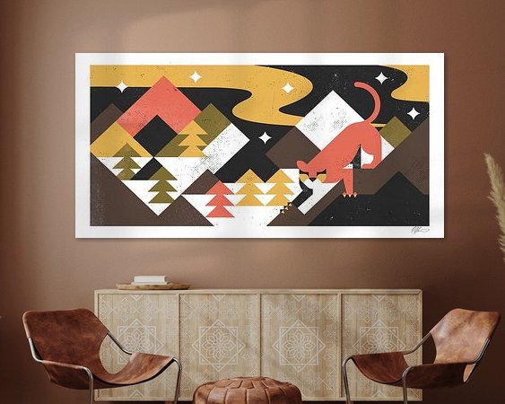 Example of the artwork in a room
