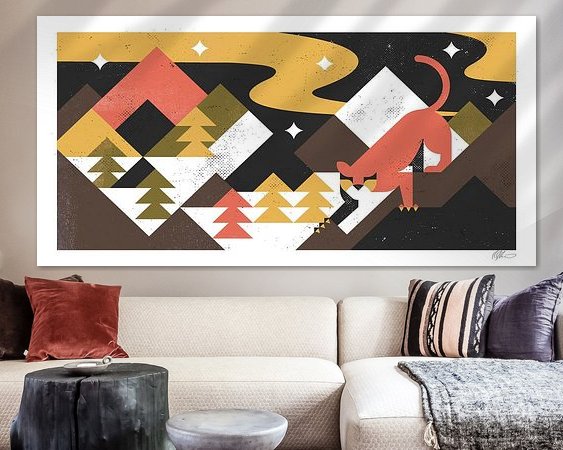 Example of the artwork in a room