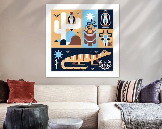 Example of the artwork in a room