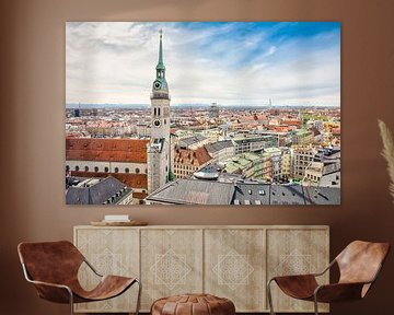 Uitzicht over München van ManfredFotos
