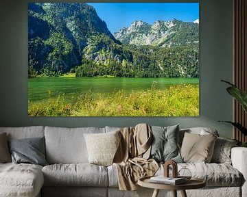 Vue du lac Königssee dans la région de Berchtesgadener Land sur Rico Ködder