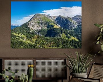 Vue sur le paysage du Berchtesgadener Land depuis le Mont Jenner. sur Rico Ködder