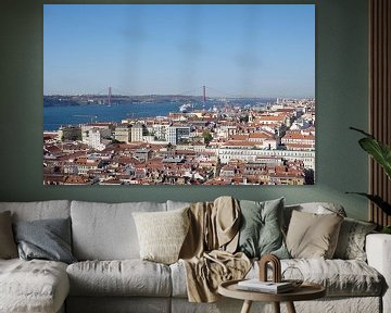 Above the rooftops of Lisbon by Berthold Werner