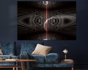Artistieke illustratie van een abstracte psychedelische achtergrond van 3QuarksMedia