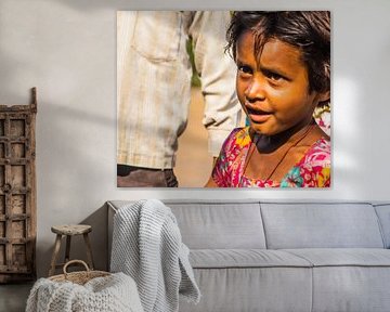Portrait Mädchen Indien