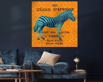 Heldere safari zebra, Sue Schlabach van Wild Apple