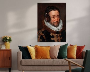 Portret van Willem I, prins van Oranje door Adriaen Thomas. Niet Storen! van Maarten Knops
