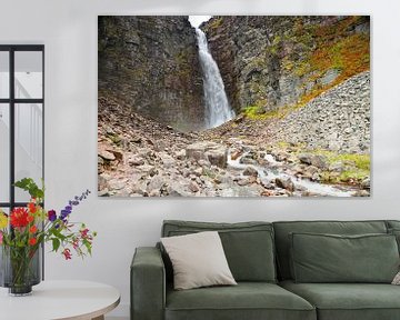 Njupeskär Wasserfall im  Fulufjället Nationalpark von Karin Jähne