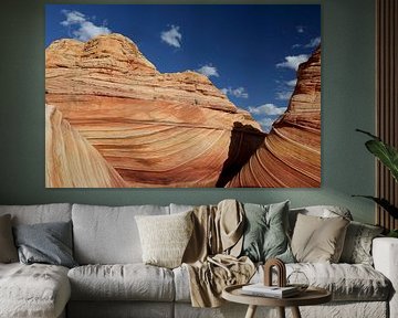 Rock formations in the North Coyote Buttes, part of Vermilion Cliffs National Monument. This area is