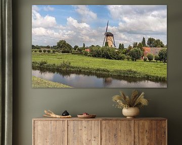 Blick über das niederländische Dorf Terheijden