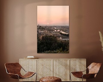 Zonsondergang In Florence, Italië van Henrike Schenk