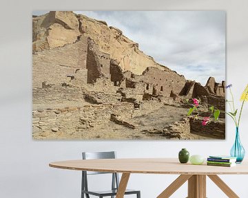 Pueblo Bonito (Pueblo culture) Building in Chaco Canyon, US state of New Mexico USA by Frank Fichtmüller