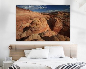 Rock formations in the North Coyote Buttes, part of Vermilion Cliffs National Monument. This area is by Frank Fichtmüller