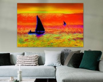 Voile - mixed media atmosphérique sur Matthias Edition