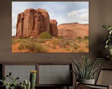 Rote Felsen im Monument Valley von Sander Meijering