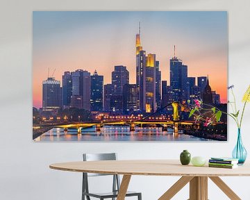 Sunset Frankfurt am Main by Henk Meijer Photography