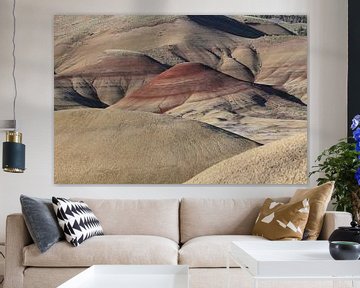 Painted Hills in the John Day Fossil Beds National Monument at Mitchell City, Wheeler County, Northe von Frank Fichtmüller
