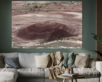 Painted Hills in the John Day Fossil Beds National Monument at Mitchell City, Wheeler County, Northe by Frank Fichtmüller