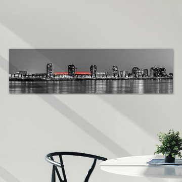 Panorama of De Kuip and the Veranda in Rotterdam by Anton de Zeeuw