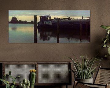 Sunrise at the Lauwersmeer sur Frans Jonker