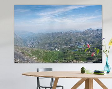 Val Thorens gezien vanaf Cime de Carron, Frankrijk - natuur en reisfotografie van Christa Stroo fotografie