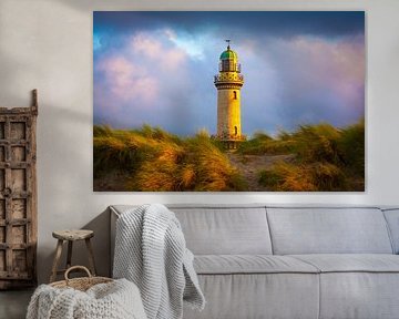 Leuchtturm in Warnemünde von Martin Wasilewski