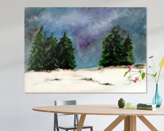 Example of the artwork in a room