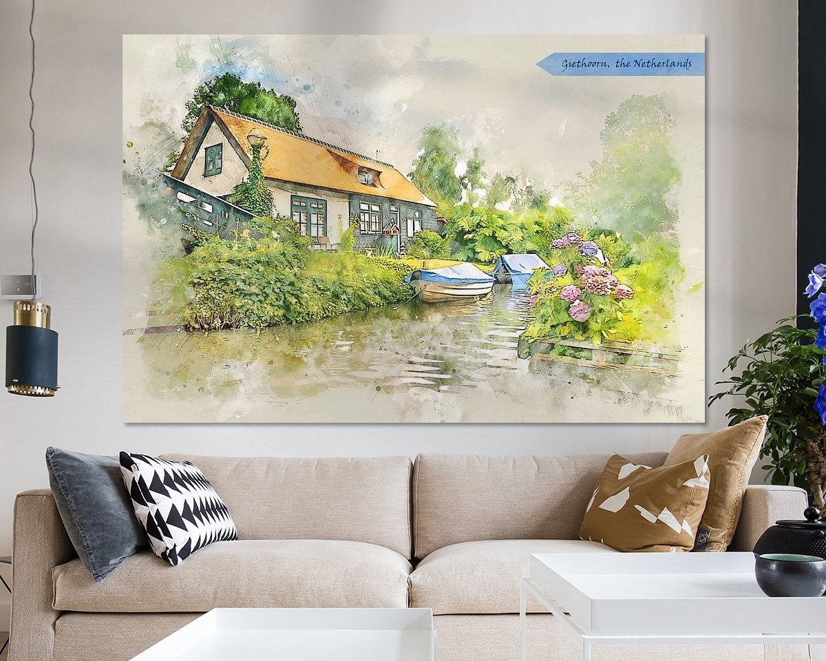 Example of the artwork in a room