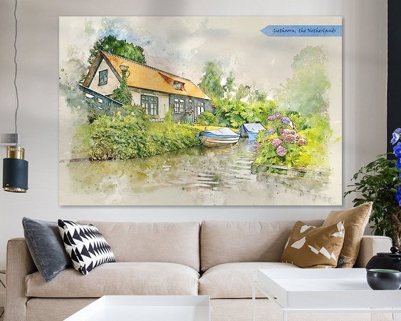 Example of the artwork in a room