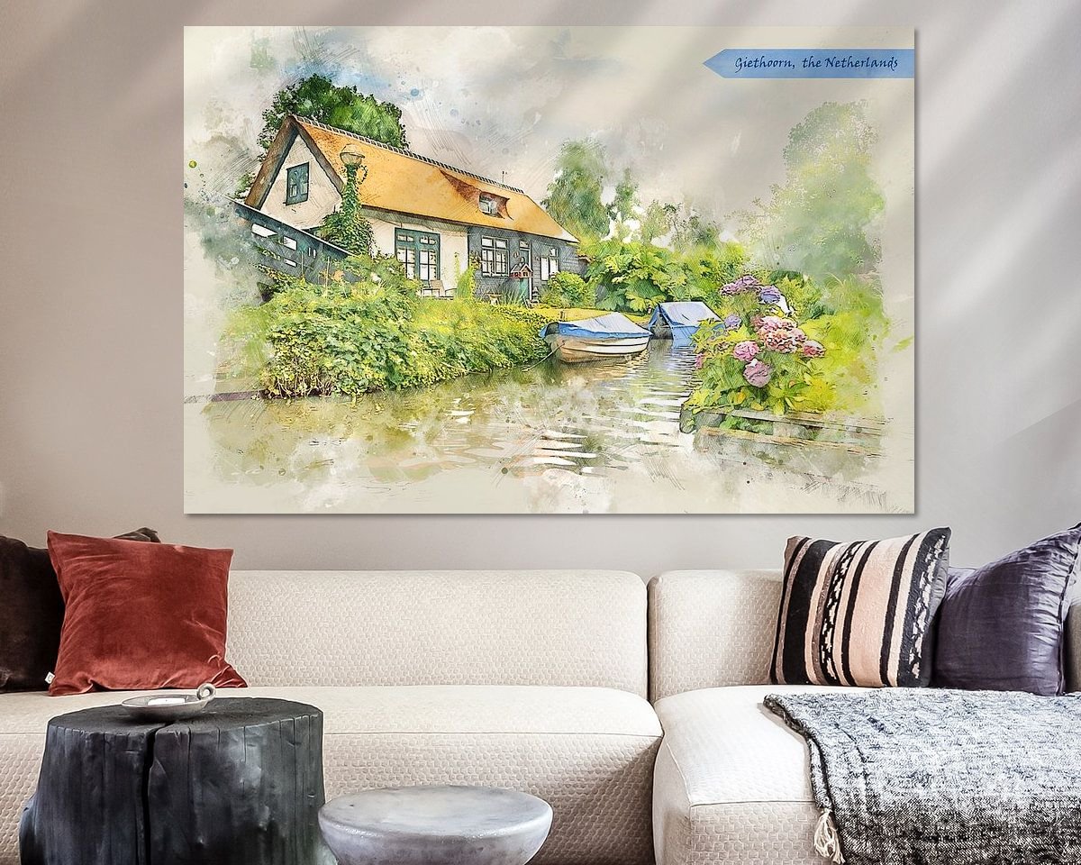 Example of the artwork in a room
