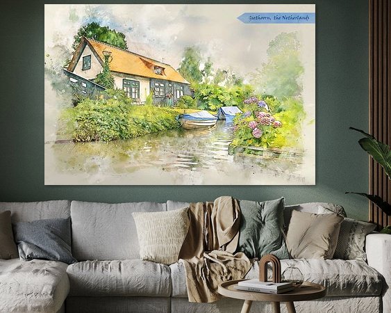 Example of the artwork in a room