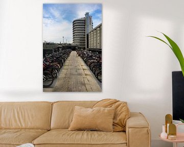 Bicycle storage Central station Amsterdam by Peter Bartelings