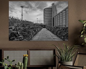 Bicycle storage Central station Amsterdam by Peter Bartelings