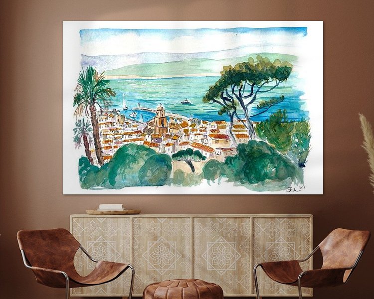 Example of the artwork in a room