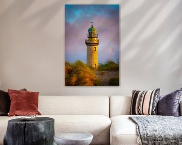 Lighthouse in Warnemünde by Martin Wasilewski
