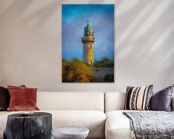 Lighthouse in Warnemünde by Martin Wasilewski