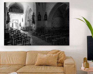 The atmosphere in a French church by Rob Donders Beeldende kunst