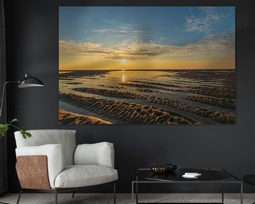 Zonsondergang Tweede Maasvlakte van Leo Kramp Fotografie