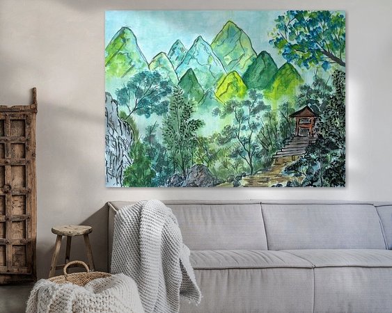 Example of the artwork in a room