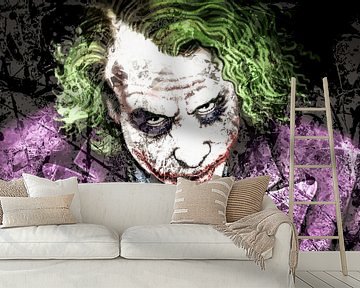 The Joker The Dark Knight 2008 Heath Ledger van Art By Dominic