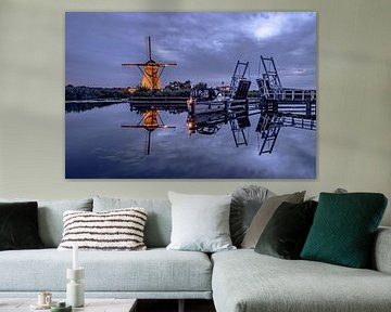 Kinderdijk windmill Unesco World Heritage by Alfred Benjamins