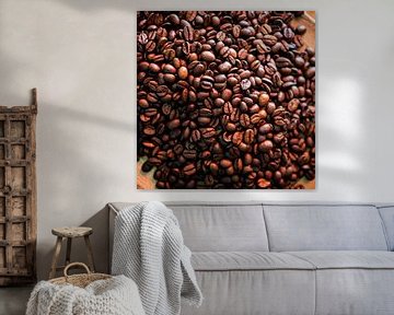 coffee beans in a pile