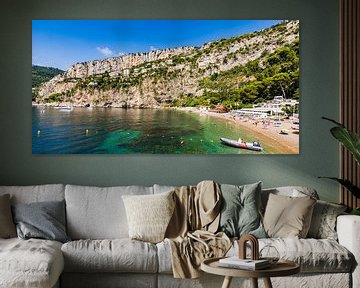 Beach in Cap-d'Ail at the Côte d'Azur by Werner Dieterich