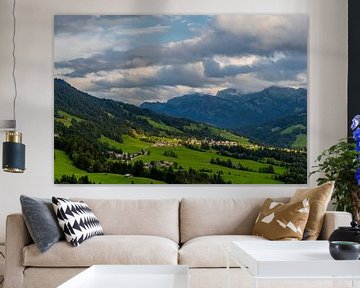 Wunderschönes Alpenpanorama in Vorarlberg von Oliver Hlavaty